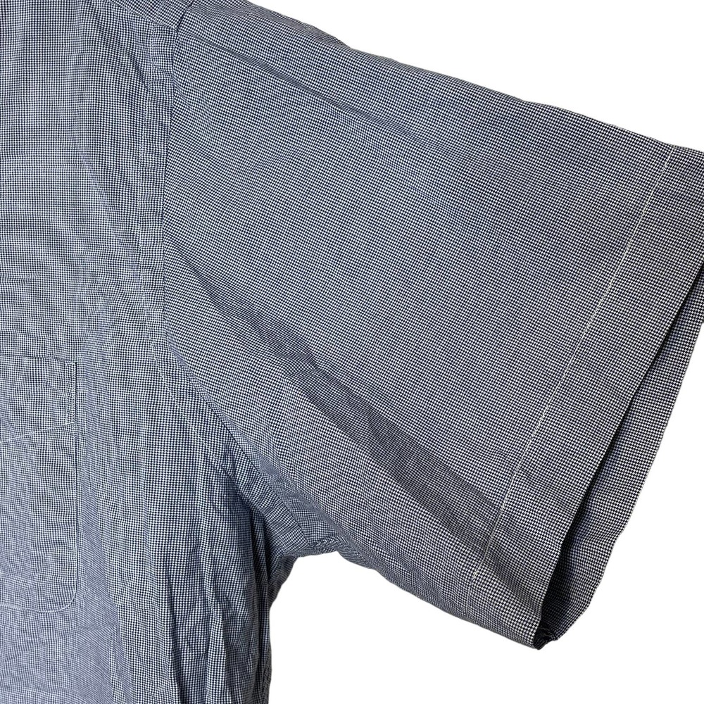 Polo Ralph Lauren SS Dress Shirt‎ Andrew Size 17.5-36/37 Blue White 100% Cotton - Picture 3 of 4